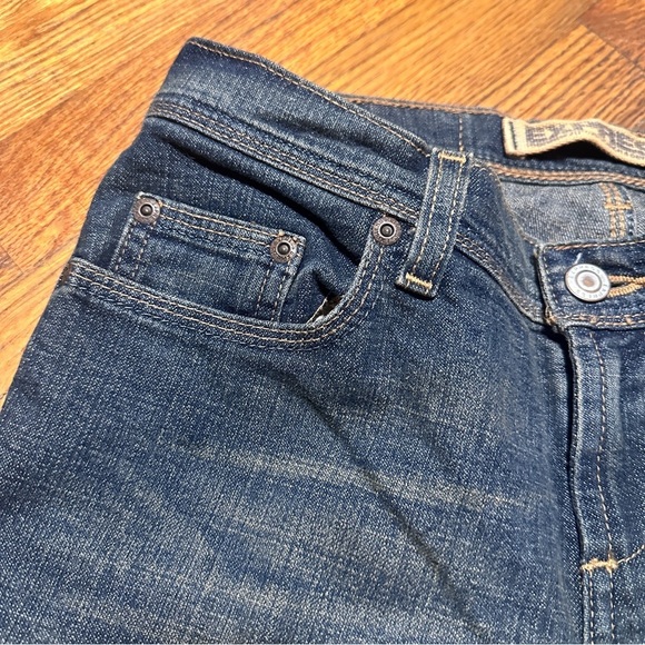 Y2K Express Sarula Precision Fit Low Rise Flare Jeans Women’s Size 4 S Whiskered - Picture 4 of 14